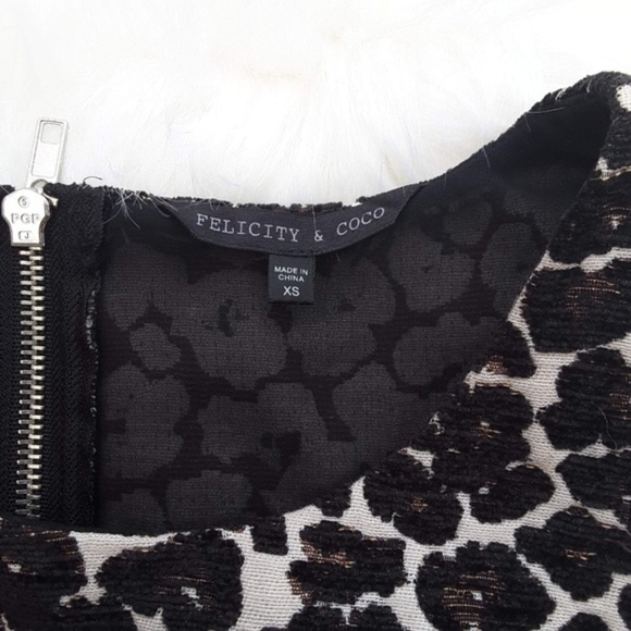 Felicity & Coco Leopard Print Shift cut out Dress - Picture 4 of 4